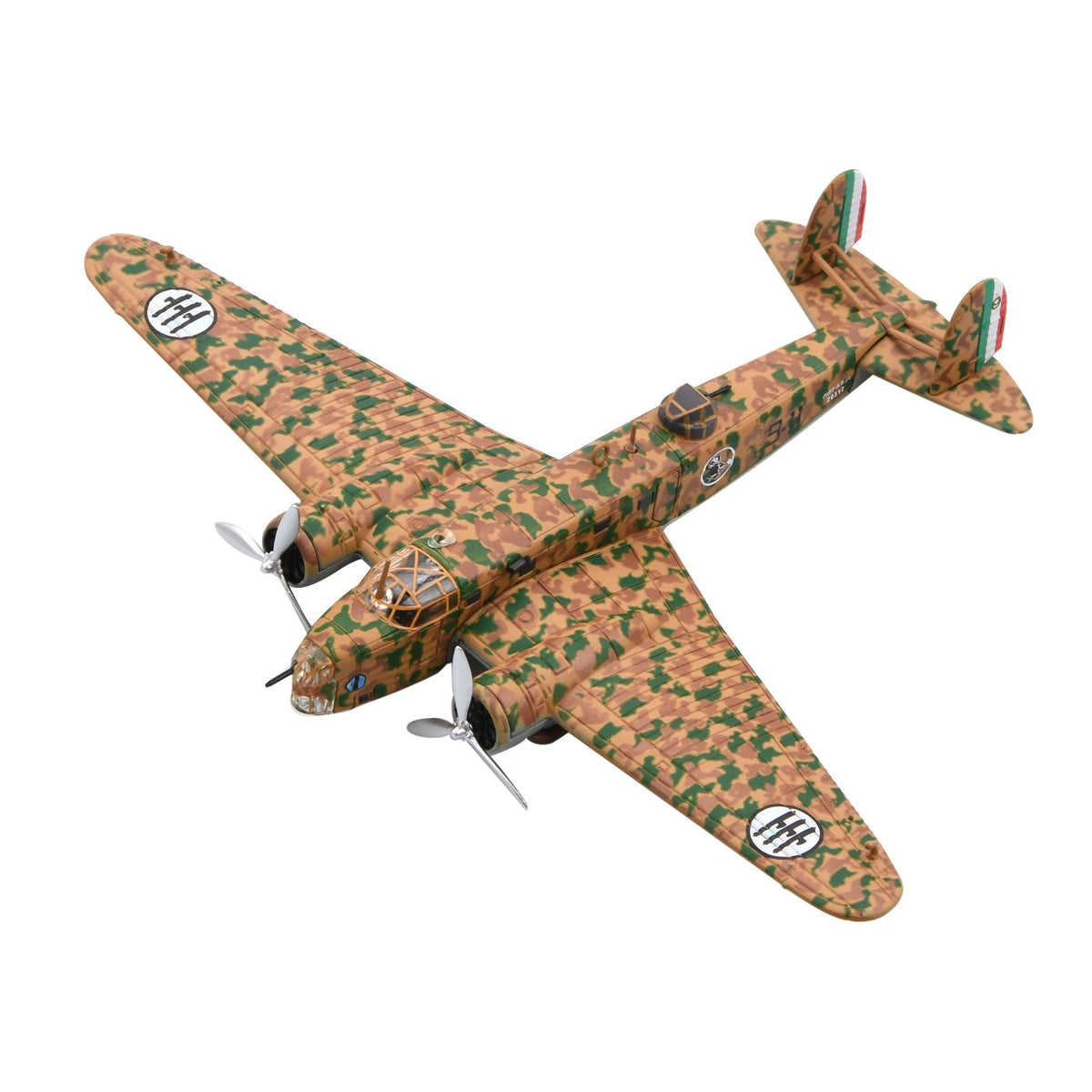 Fiat BR.20 Bomber Model 1:144 Scale Alloy with Stand (WWII Italian Air Force)