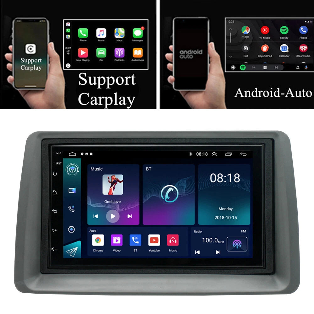 7'' Android 12 Stereo Radio for Fiat Panda (2003–2012) - GPS, Carplay