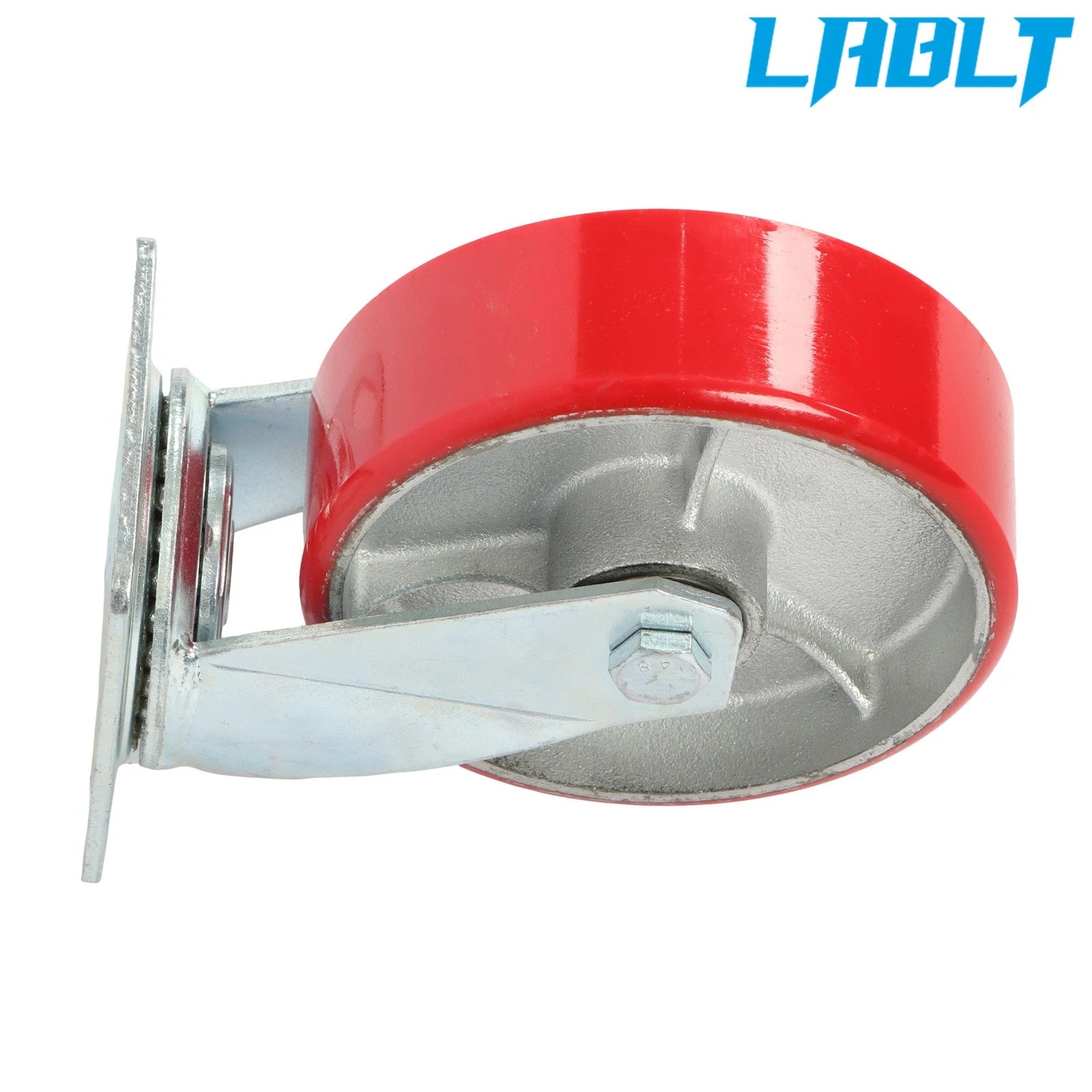 1PC 6-Inch Red Tilt Casters Wheel for Toolboxes (1250 lb Capacity)