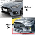 Front Bumper Spoiler Splitter Lip for Ford Focus RS (2015–2018) Gloss Black