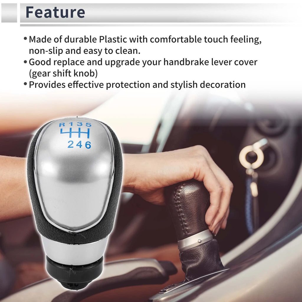 6 Speed Shift Knob Replacement for Ford Focus MK2 (2008–2011) Plastic Blue
