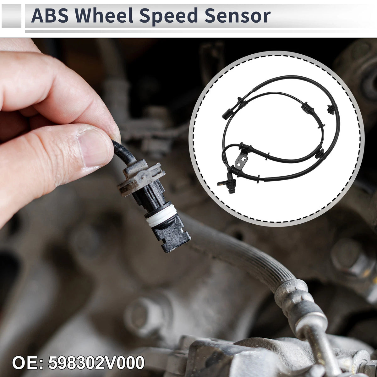 ABS Wheel Speed Sensor No. 598302V000 for Hyundai Veloster (2011–2014)