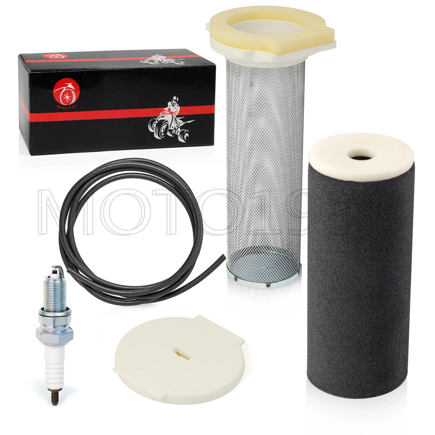 Air Filter Kit + End Cap + Air Box Lid Seal for Yamaha Raptor 350 (2004–2007)