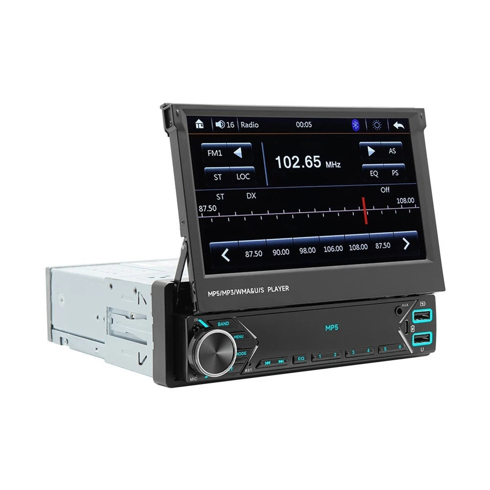 7 inch Single for din Retractable Screen Car for mp5 Player with B Thands and