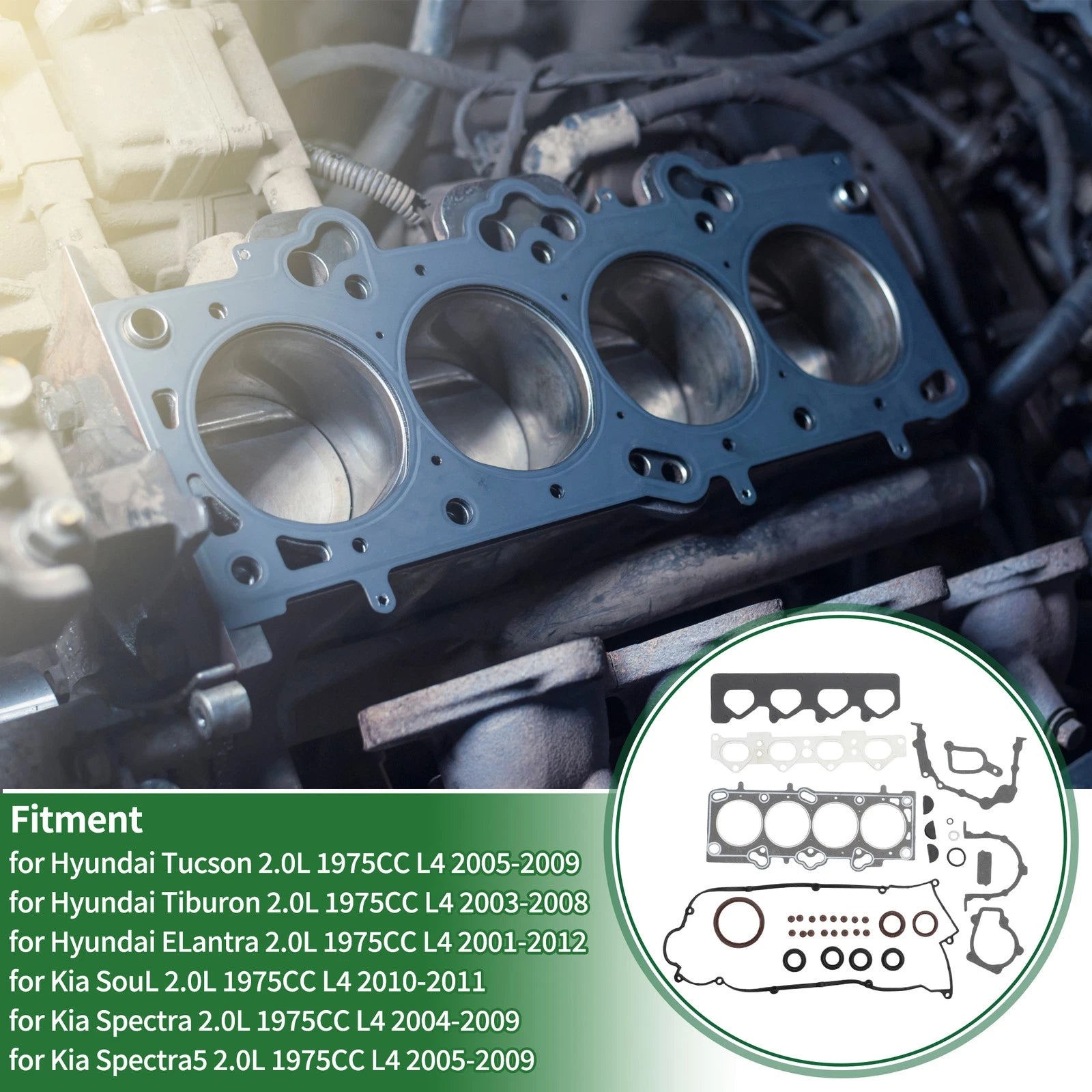 Engine Cylinder Head Gasket Replacement for Hyundai Tucson 2.0L (2016–2021)