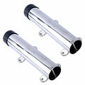 2Pcs Stainless Steel Side Mounted Fishing Rod Holder with Weld Brackets