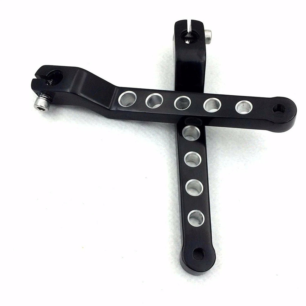 Black Aluminum Heel/Toe Shift Levers for Harley Road King (1988–Present)