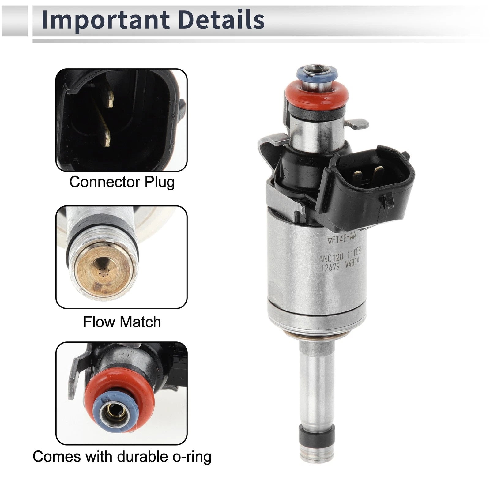 Fuel Injector Replacement for Ford Edge 2.7L (2015–2018) Engine
