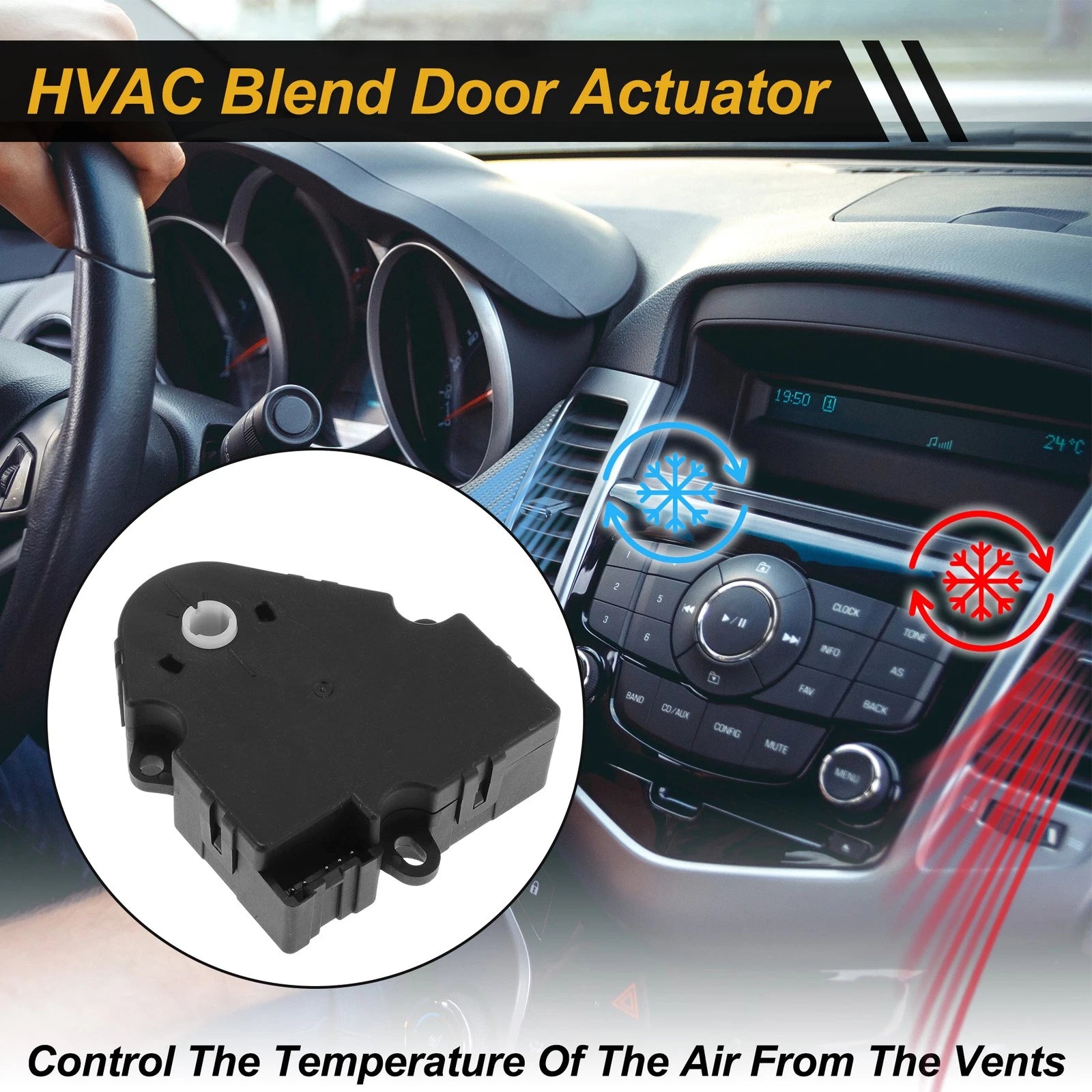 HVAC Heater Blend Door Actuator Replacement for Chevrolet Avalanche (2002–2006)