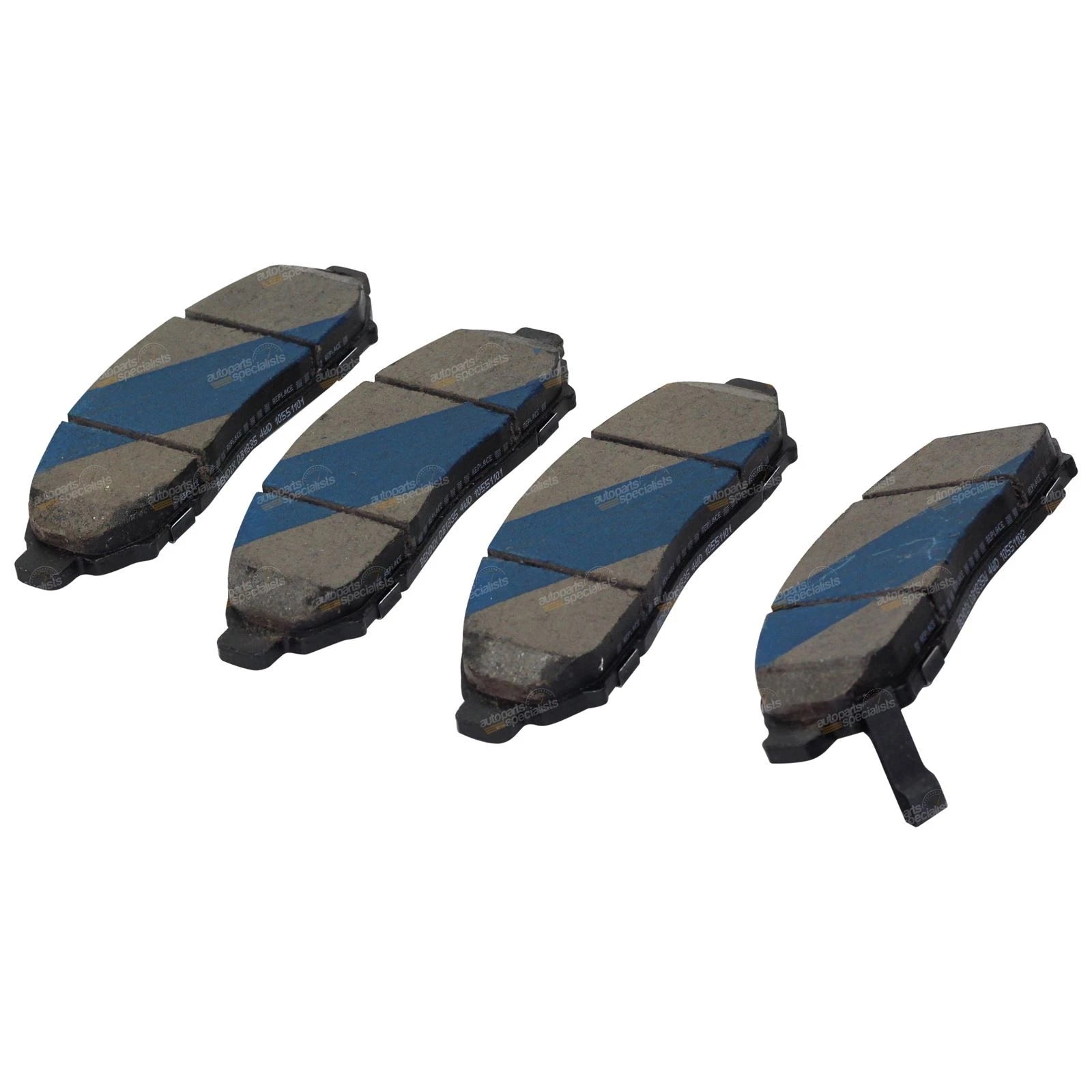 Set of 4 Bendix Front Disc Brake Pads for Navara D40 (2005–2015)