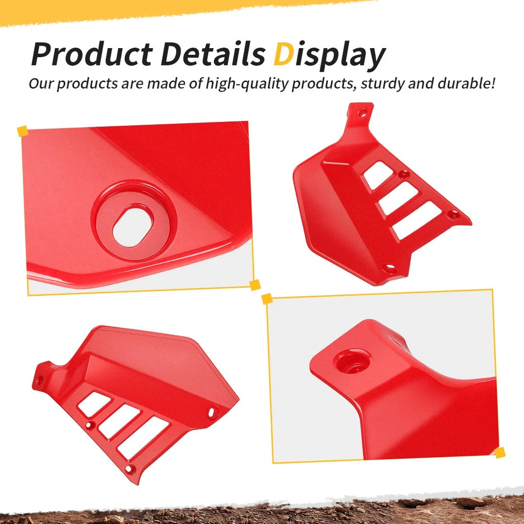 Set of 2 Radiator Shrouds for Honda ATC250R (1985–1986) Red Plastic