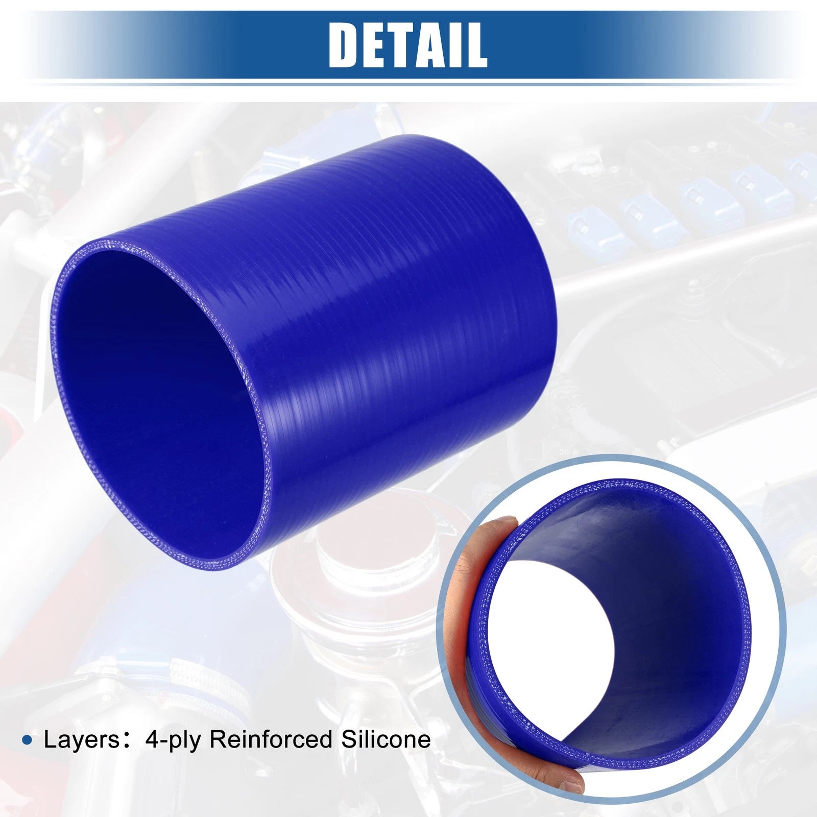 Silicone Reducer Hose Coupler 5" ID x 6" Length Intercooler Blue