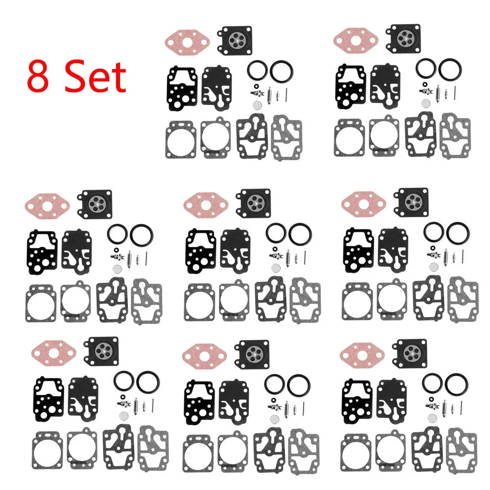 Set of 8 Carburetor Gasket Kit for Honda GX22 GX31 (WALBRO K20-WYL)