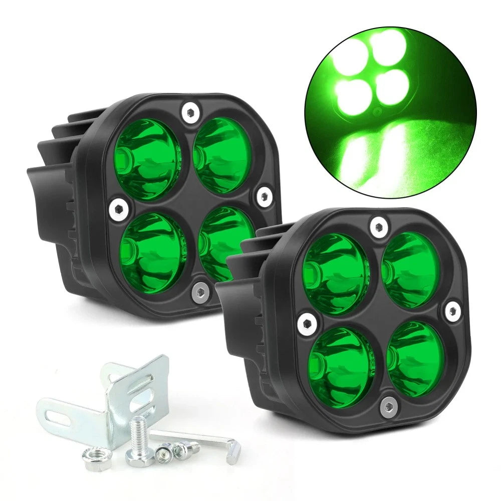 4Pcs 3" LED Work Light Spot Flood Cube Pods for Truck