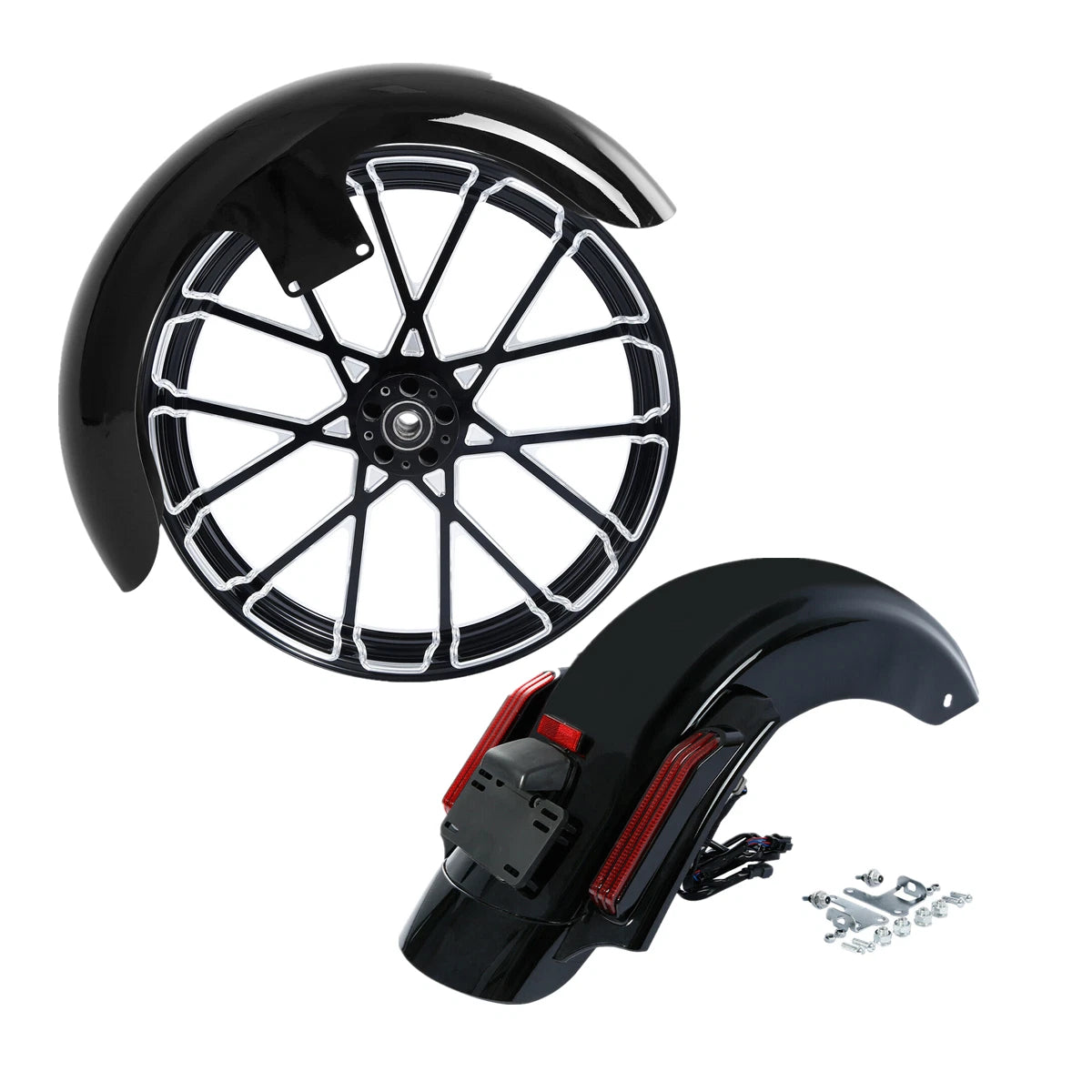 21" Front Fender Wheel & Rear Fender for Harley Road Glide (2014–2025)