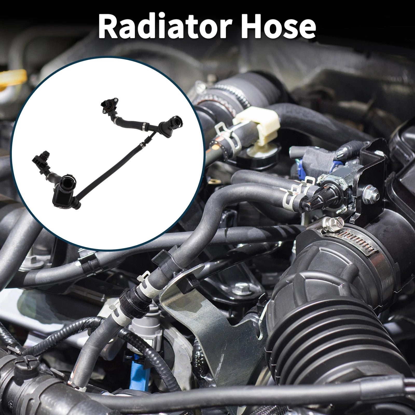 Radiator Hose Replacement for BMW 550i (2013–2019) Rubber 1 Piece