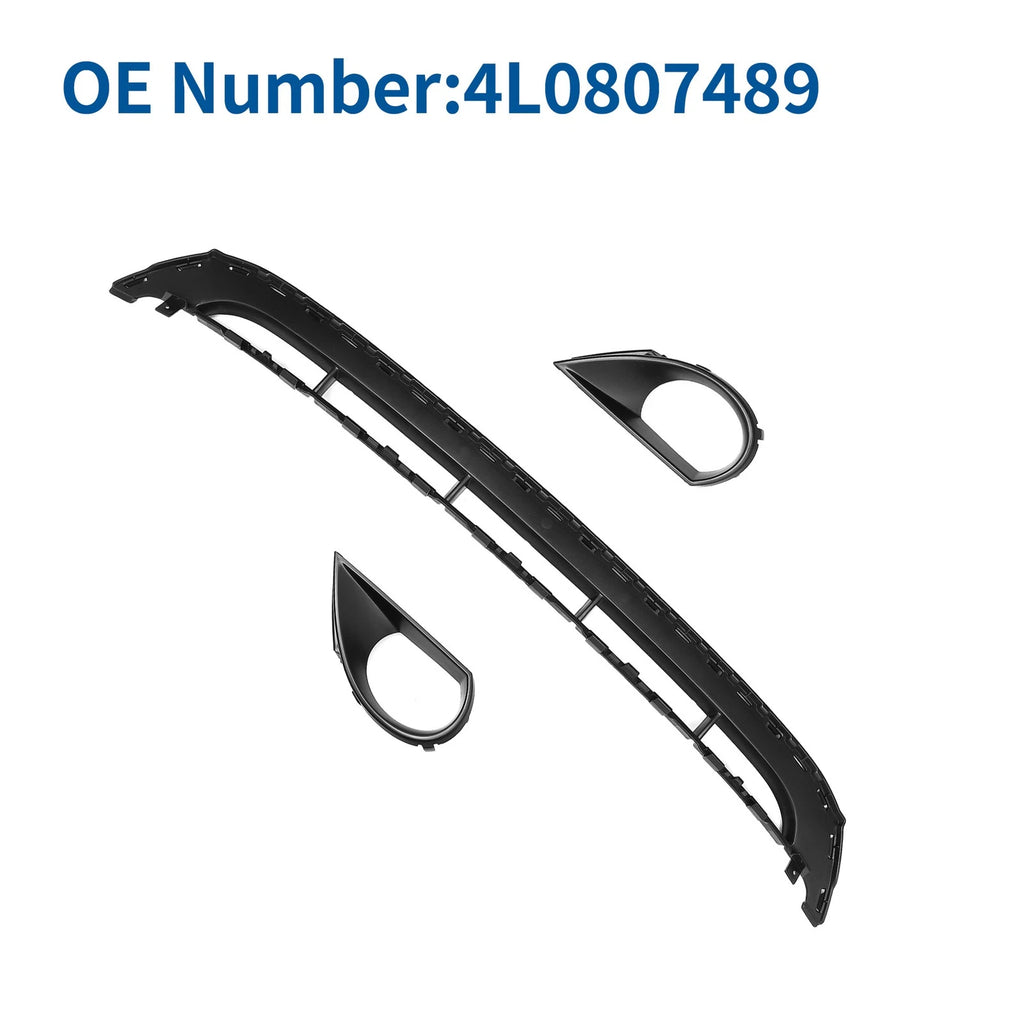 Front Lower Hood Bumper Grille for Audi Q7 (2010–2015) Black Replacement