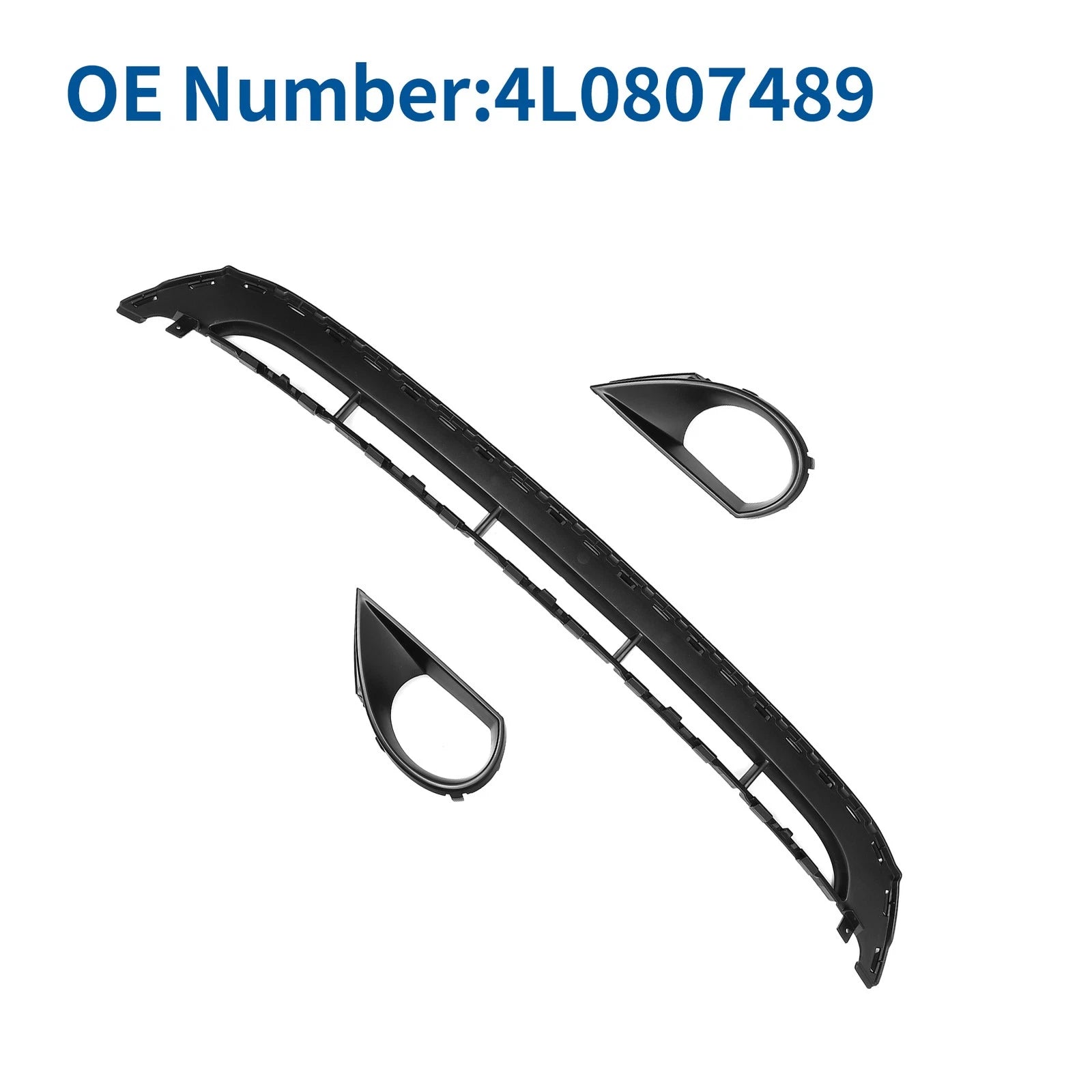 Front Lower Hood Bumper Grille for Audi Q7 (2010–2015) Black Replacement