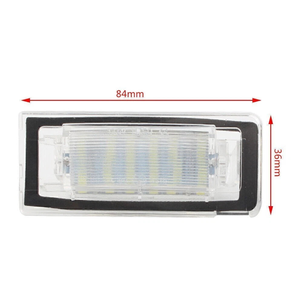 2X Faultless LED License Plate Light for Audi TT Roadster Coupe (1998–2006)