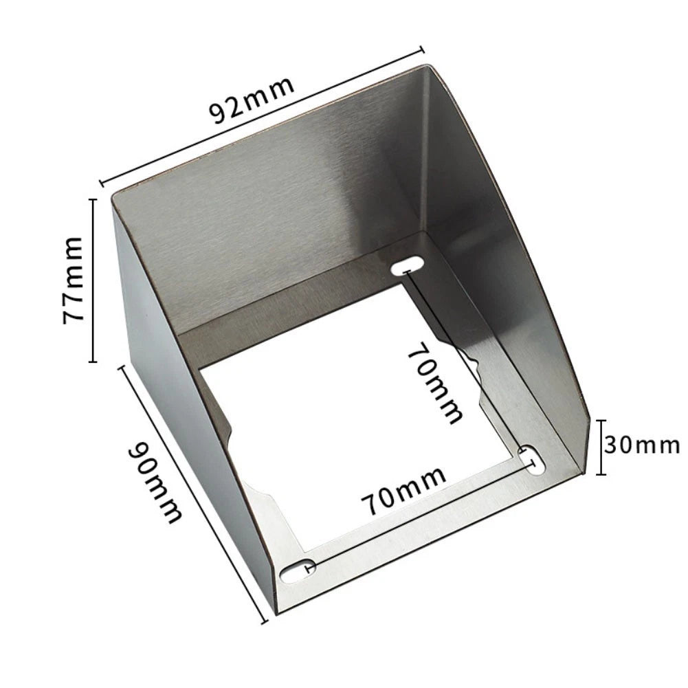 Stainless Steel Outdoor Socket Cover for Switches (Waterproof, Rain Protector)