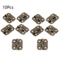 10pcs Antique Bronze Cabinet Hinges for Jewelry Chest Wooden Box (30mm x 25mm)