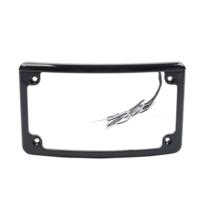 Rear License Plate Frame Bracket with Light for Harley Touring Glide