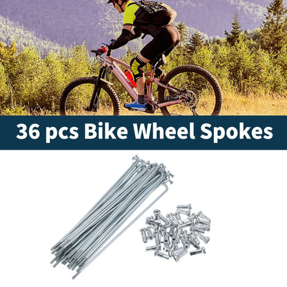 Bicycle Spokes Nipple Set 13G 127mm Steel Galvanized Universal (45)