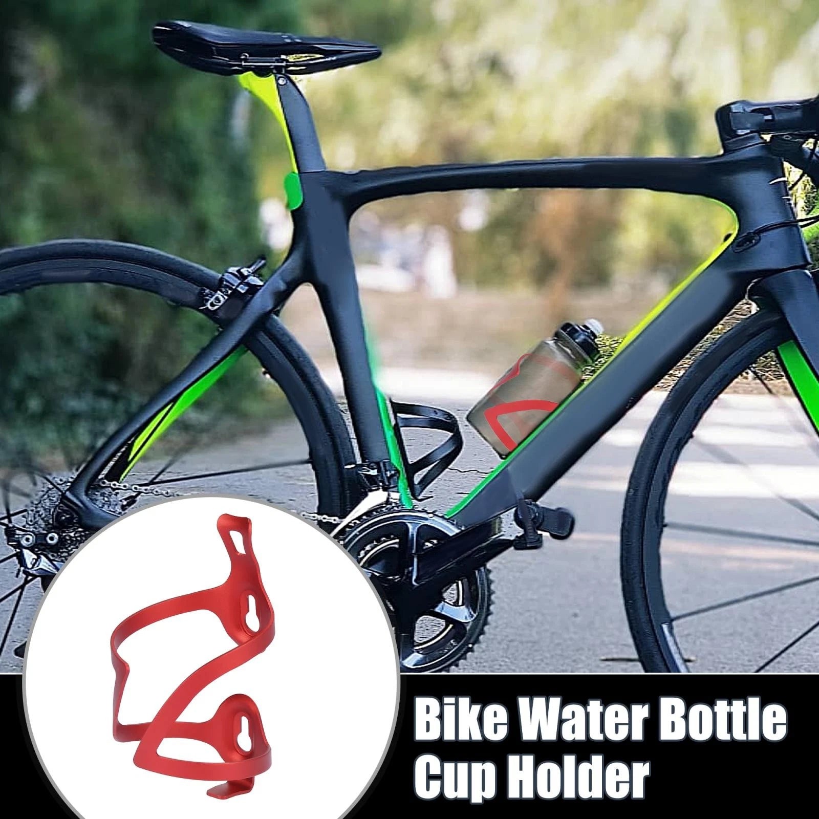 Bicycle Water Bottle Holder Double Side Carrier Rack for Universal Fit (All Years)