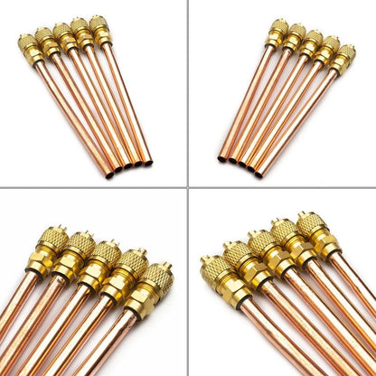 Set of 5 Refrigerators Maintenance Valves for Copper Tubes