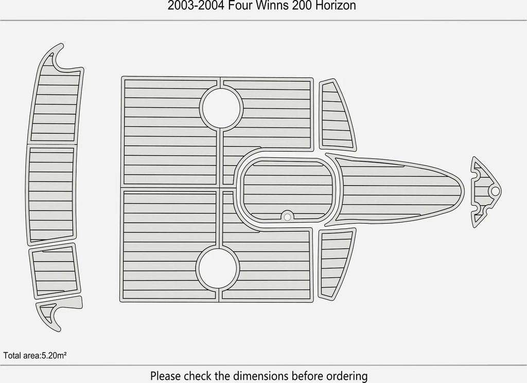 EVA Foam Pads for Four Winns 200 Horizon (2003)