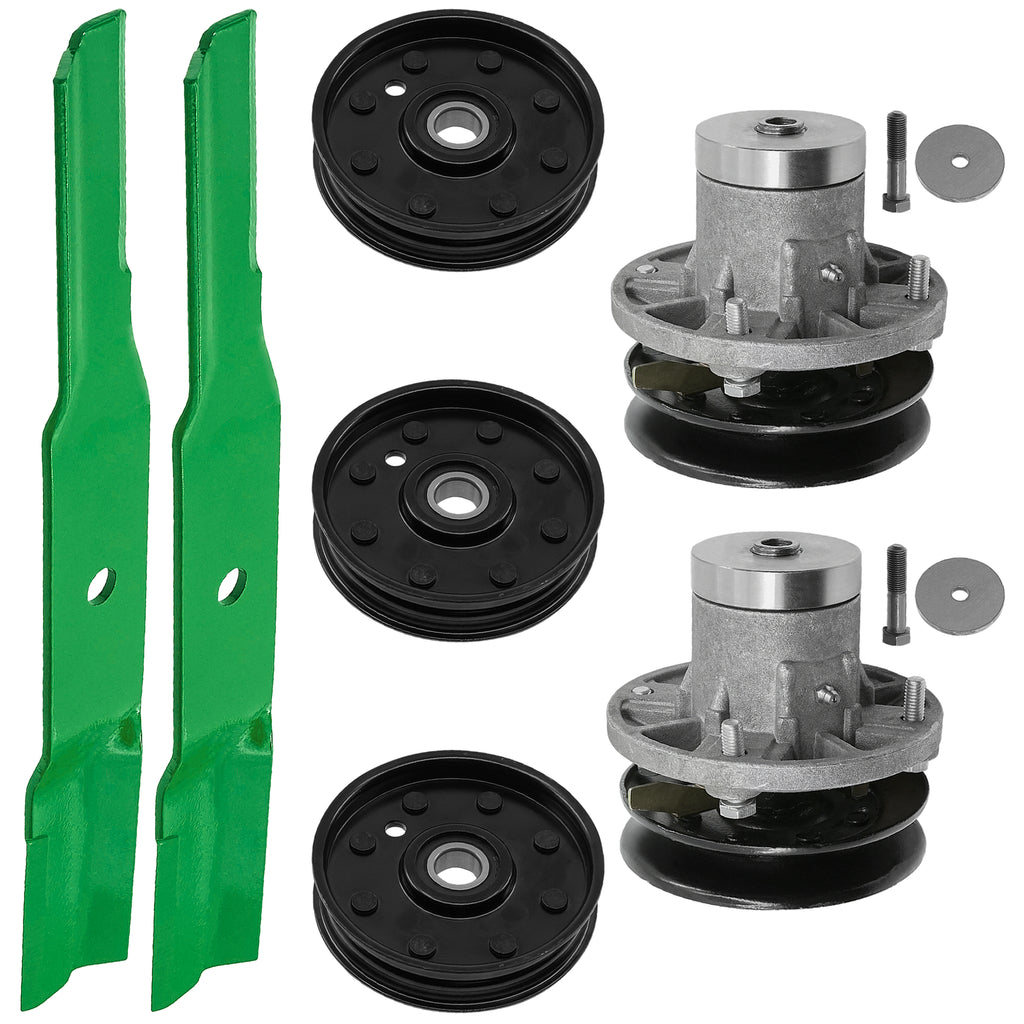 Deck Spindle Pulley Assembly Replacement for John Deere RX63 (2011–2018)