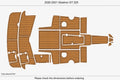 EVA Teak Flooring Mat for Glastron 225 (2021)