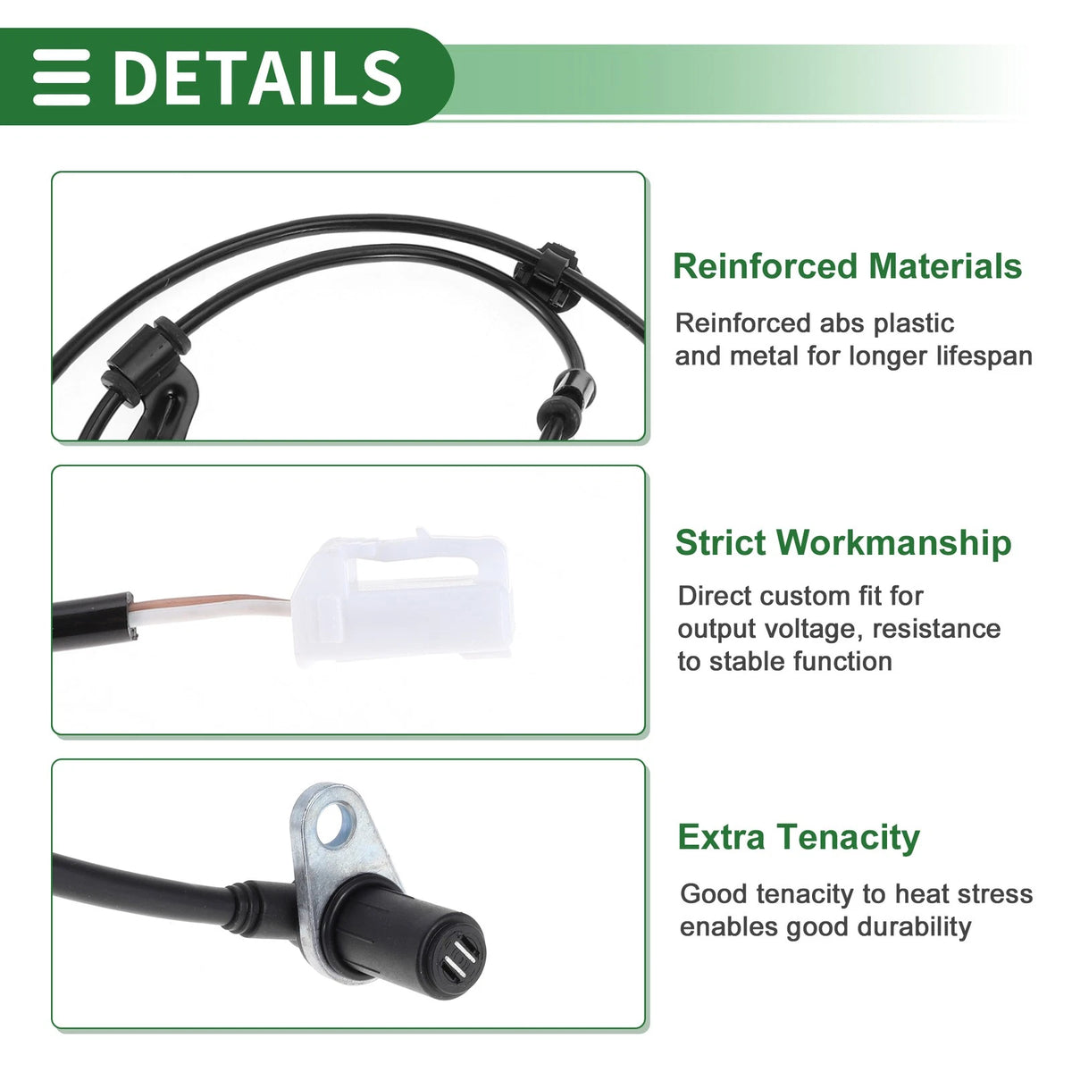 ABS Wheel Speed Sensor Replacement for Mitsubishi Galant Rear (2004–2009)
