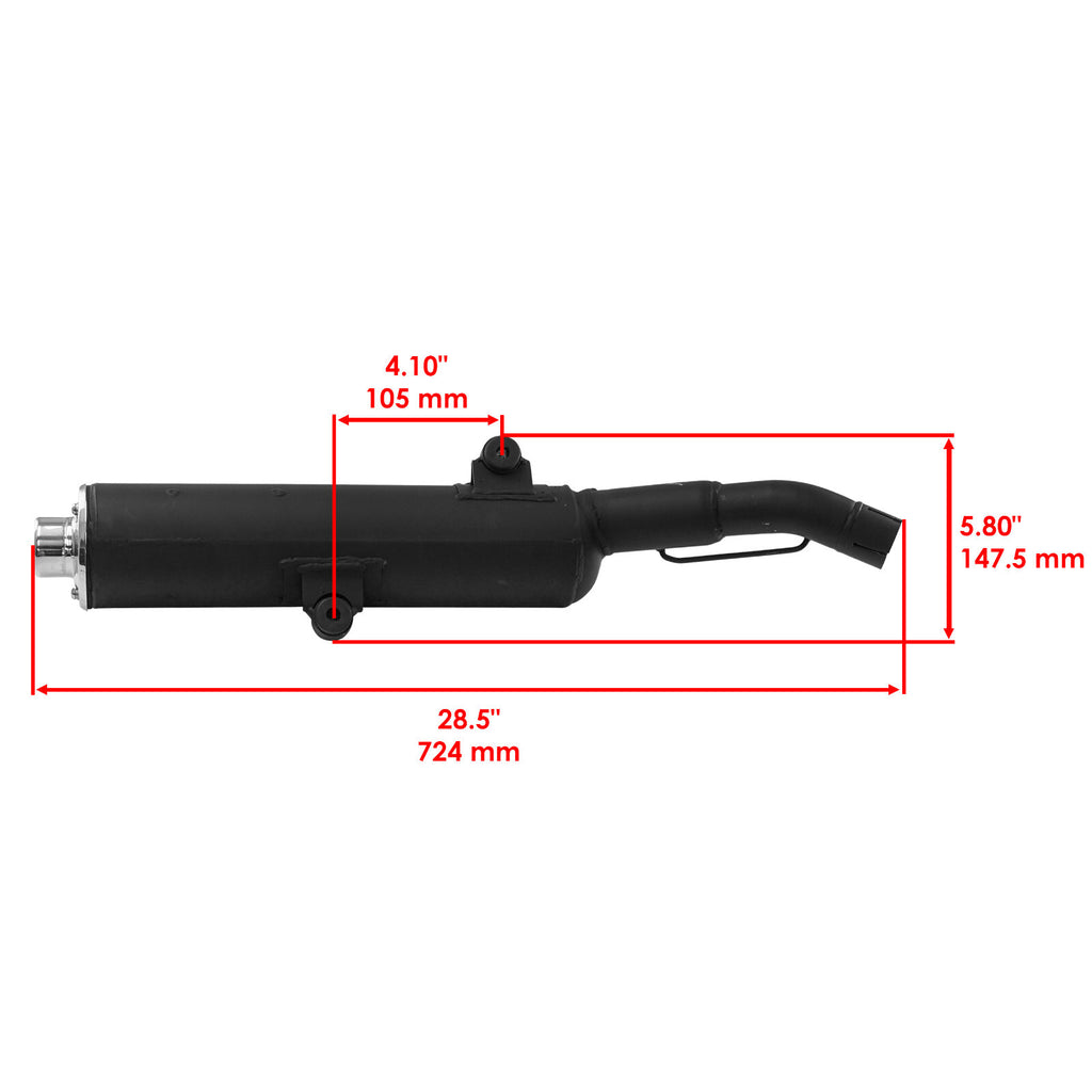 Exhaust Muffler OEM Replacement for Kawasaki (2000–2009)