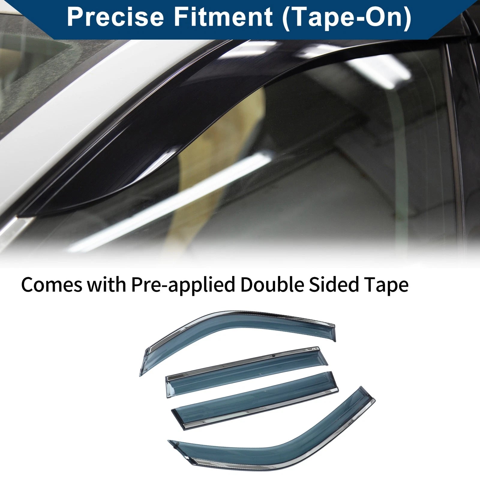 Window Deflectors Side Vent Visors for Mercedes-Benz GLK-Class (2010–2015)