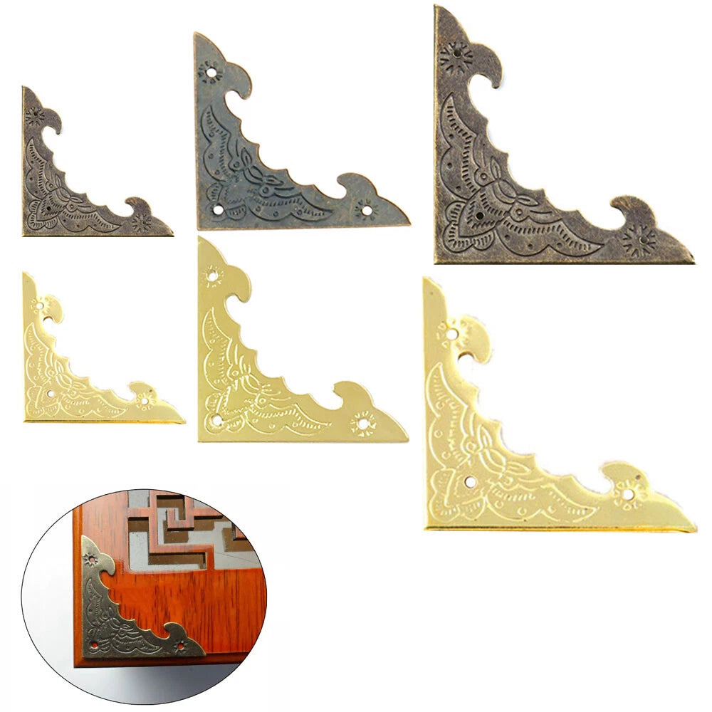 12pcs Decorative Scrapbook Corner Protector Gift Box Album Book Edge Cover Decor