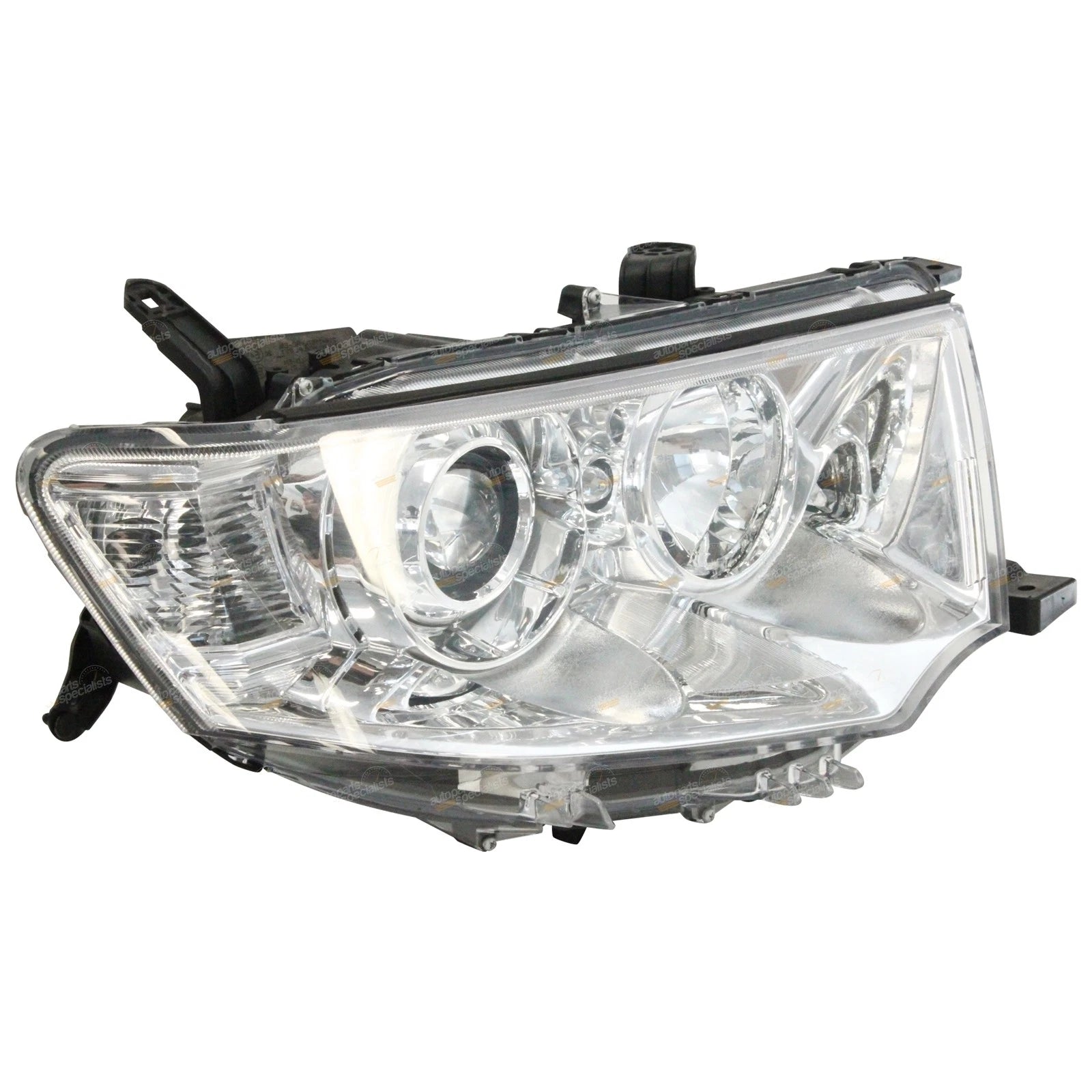 2X Clear Projector Headlights Pair for Mitsubishi Challenger PB (2009–2013)