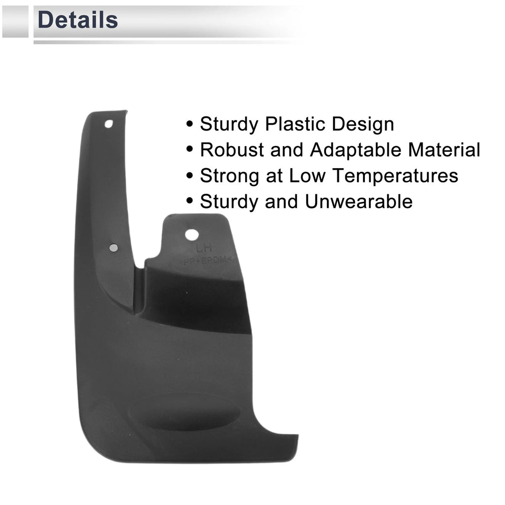 Set of 2 Mud Flaps Splash Guards for Isuzu D-MAX (2010–2020)