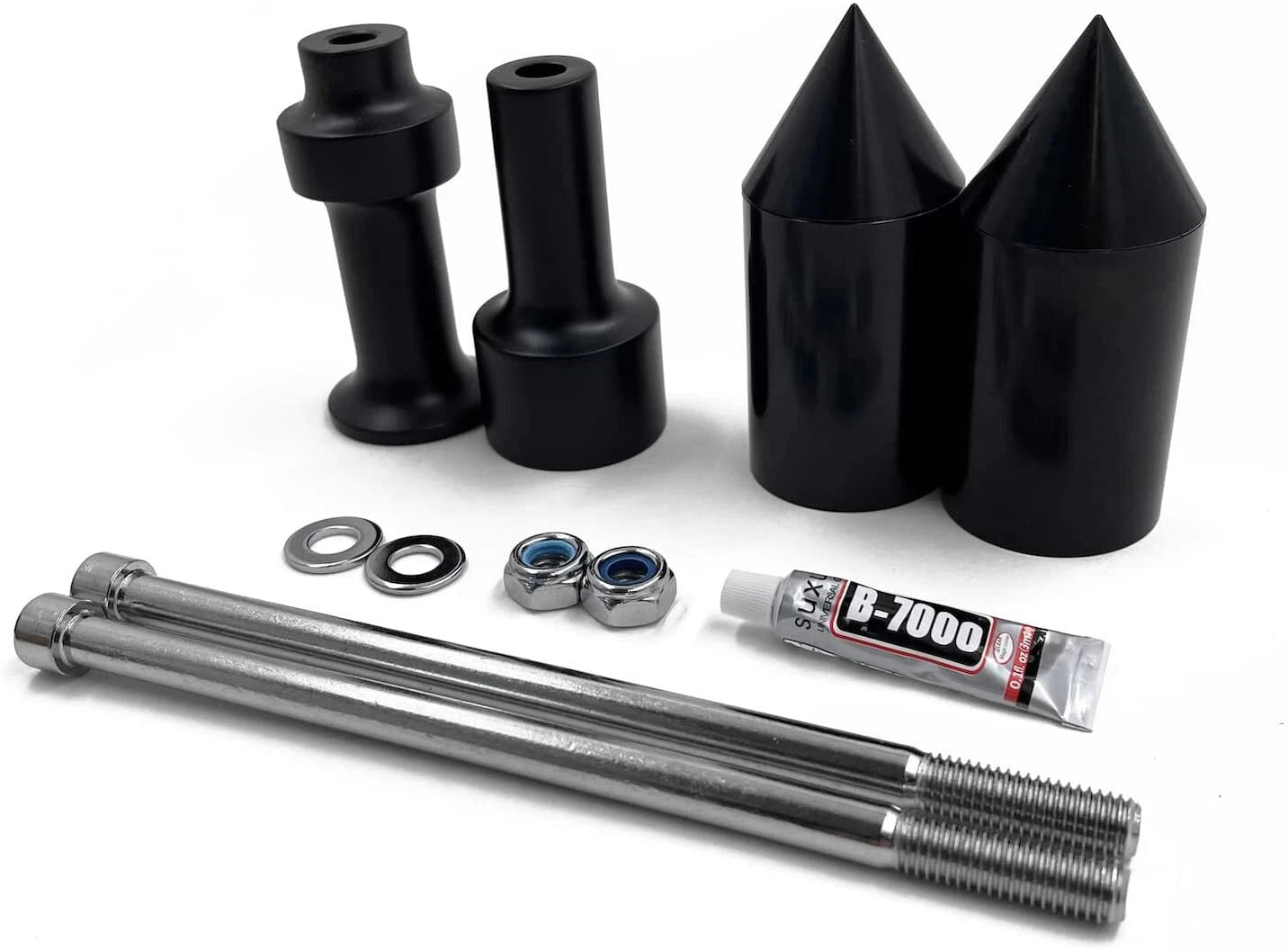 Black Spike Frame Slider Crash Protector for Kawasaki Z1000 (2003–2006)