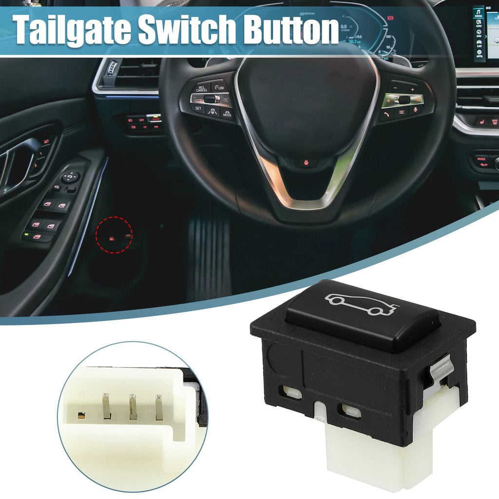 Trunk Tailgate Handle Release Switch Button for BMW 1 3 5 6 7 Series (E60–E87)