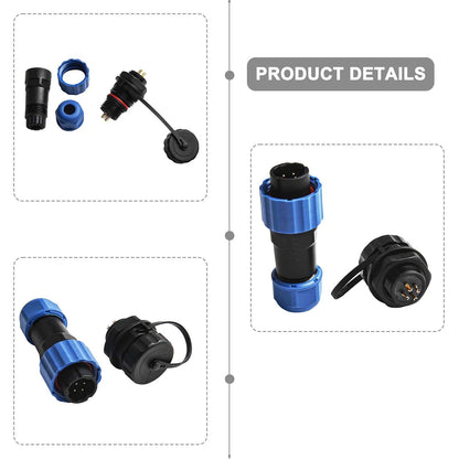 Socket Circular Connector 1pc 2/3/4/5/7/9pin 220~380V 3P for Automotive