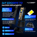 2X 9012 HIR2 LED Headlight Bulb Kit for NOVSIGHT (High Low Beam)