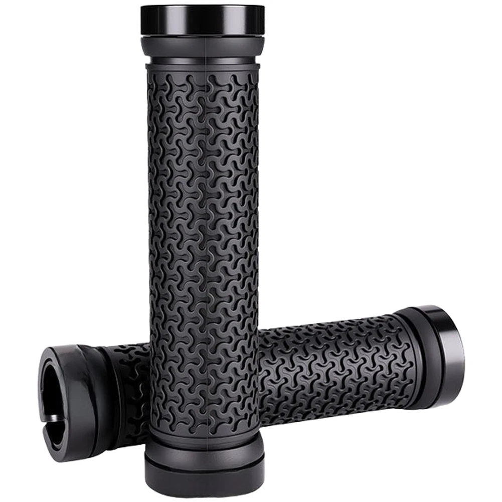 Ergonomic Silicone Handlebar Grips for Bike (3.3cm Diameter, 12.8cm Length)