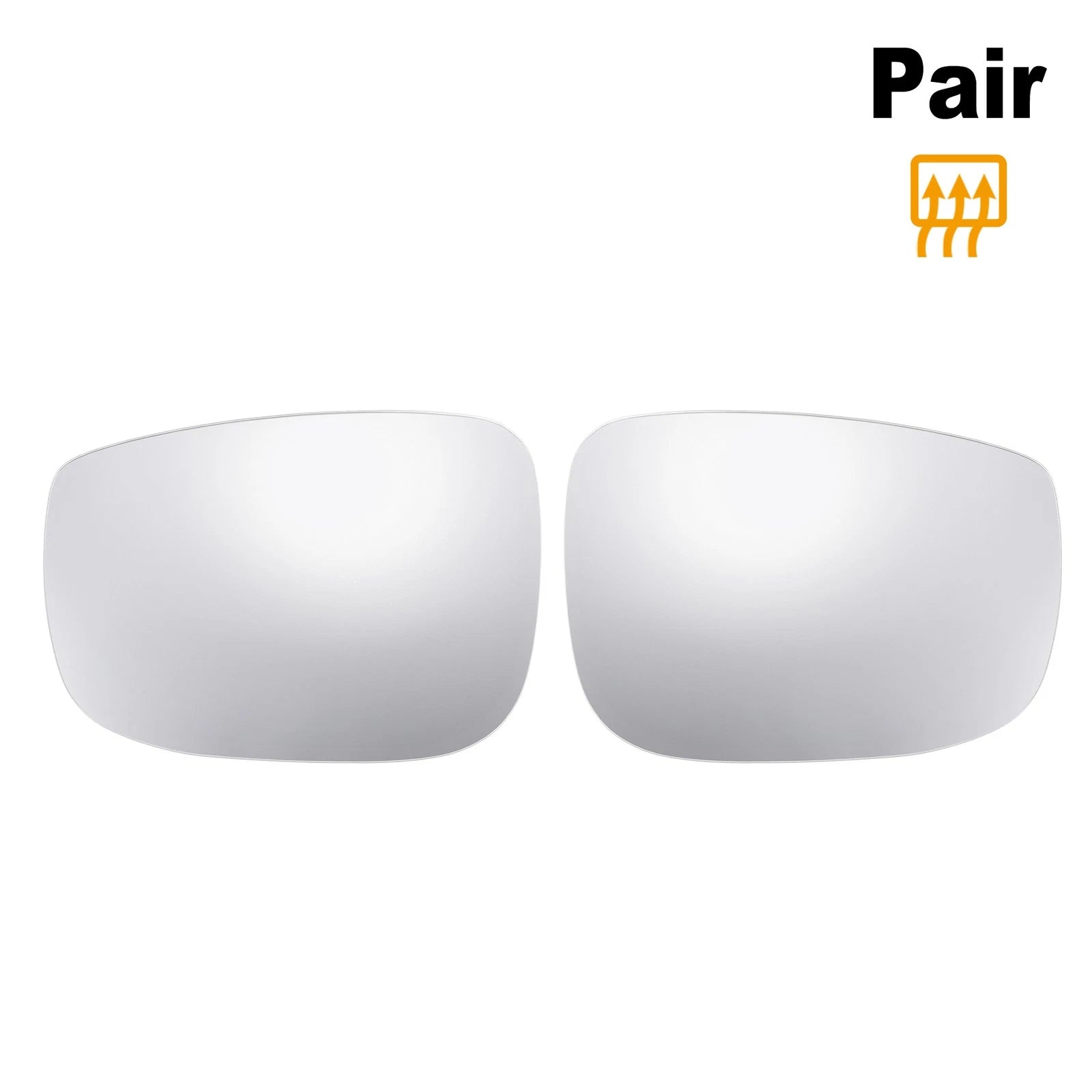 Heated Mirror Glass Pair with Backing Plate Left Right for Mazda CX-5 CX-9 (2012–2024)