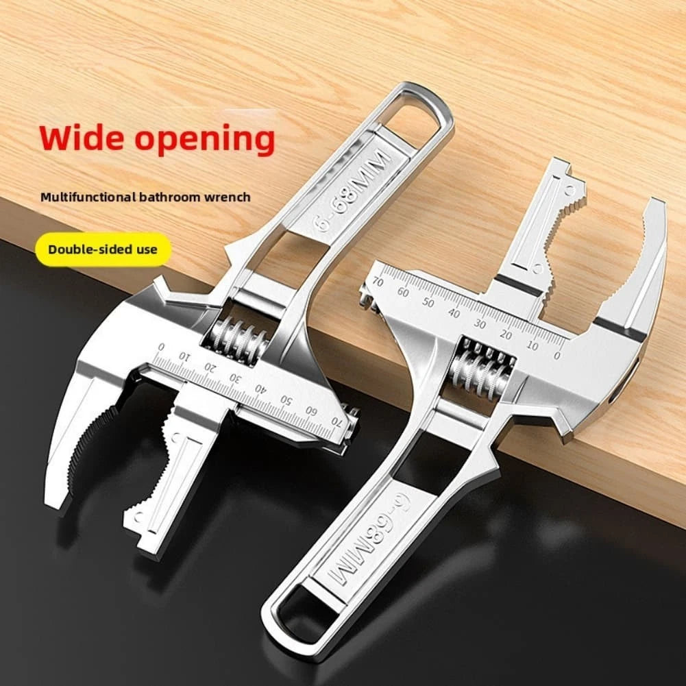 Adjustable Spanner Wrench 668mm with Serrated Edges for Better Grip