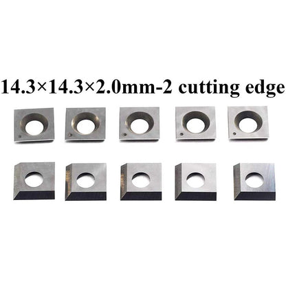 10pcs 14.3mm Carbide Cutter Insert for 25-130h 20-600h 25-131h