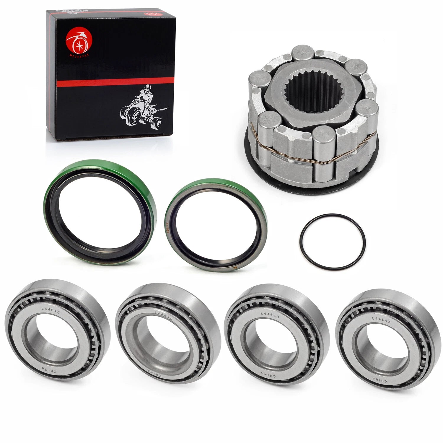 Front Wheel Hub Clutch & Bearing Seal for Polaris Sportsman 500 4x4 6x6 (1996–2008)