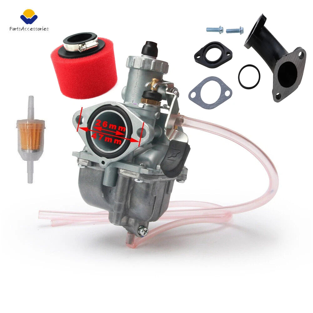 Carburetor & Intake Manifold + Air Filter for Honda ATC200 ATC200S ATC200X (1979–1986)
