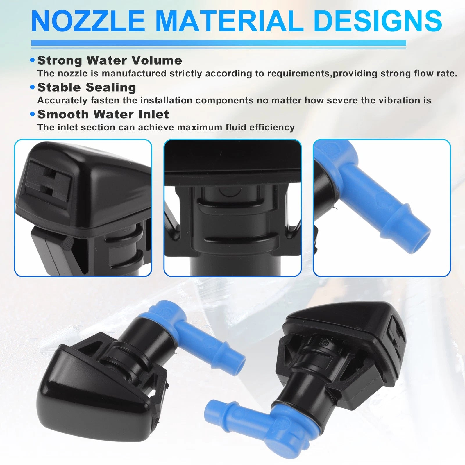 Windshield Washer Nozzle for Dodge Durango (2011–2023) No. 5182367AA