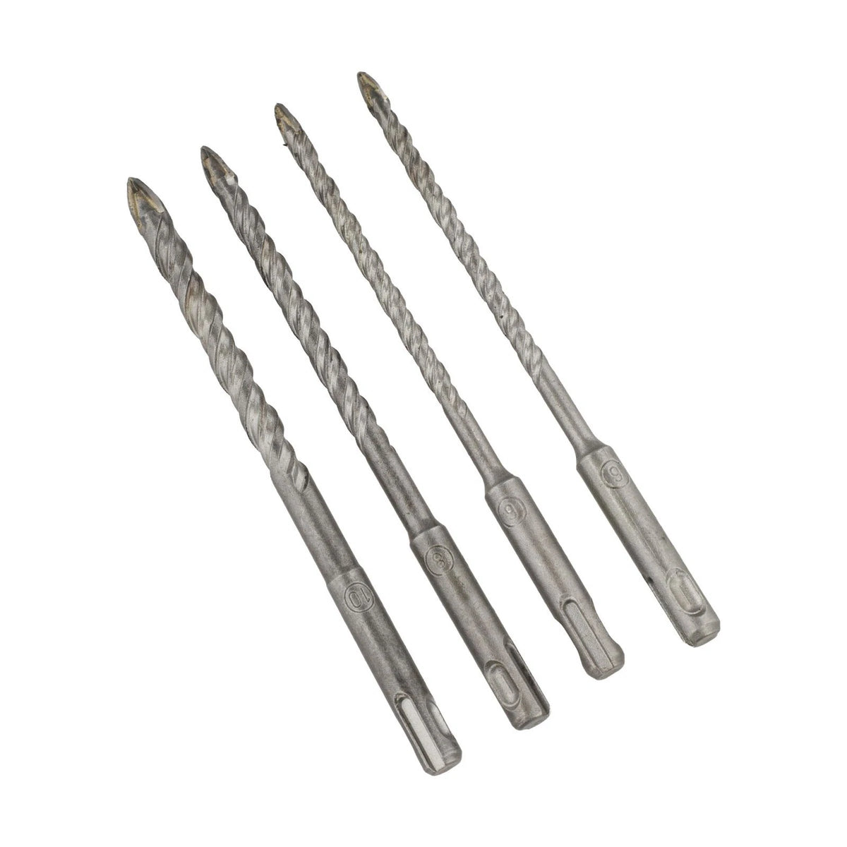 Cross Drill Bit Set for SDSPLUS (4 Sizes)